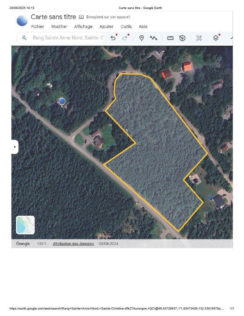 Terrain à vendre, Sainte-Christine-d'Auvergne