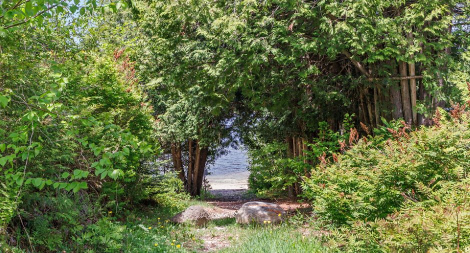 Accès au plan d'eau