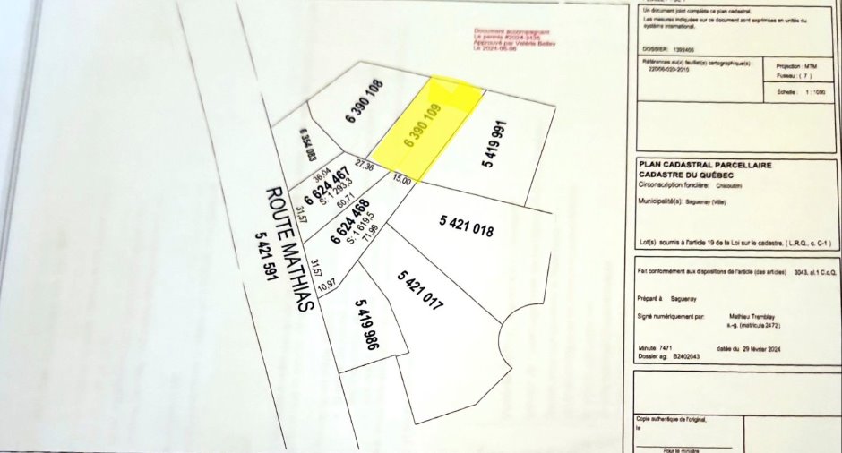 Vacant lot for sale in Saguenay (Shipshaw), Route Brassard