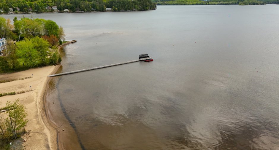 Accès au plan d'eau