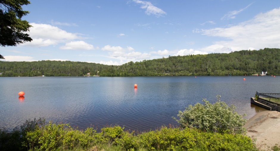 Accès au plan d'eau