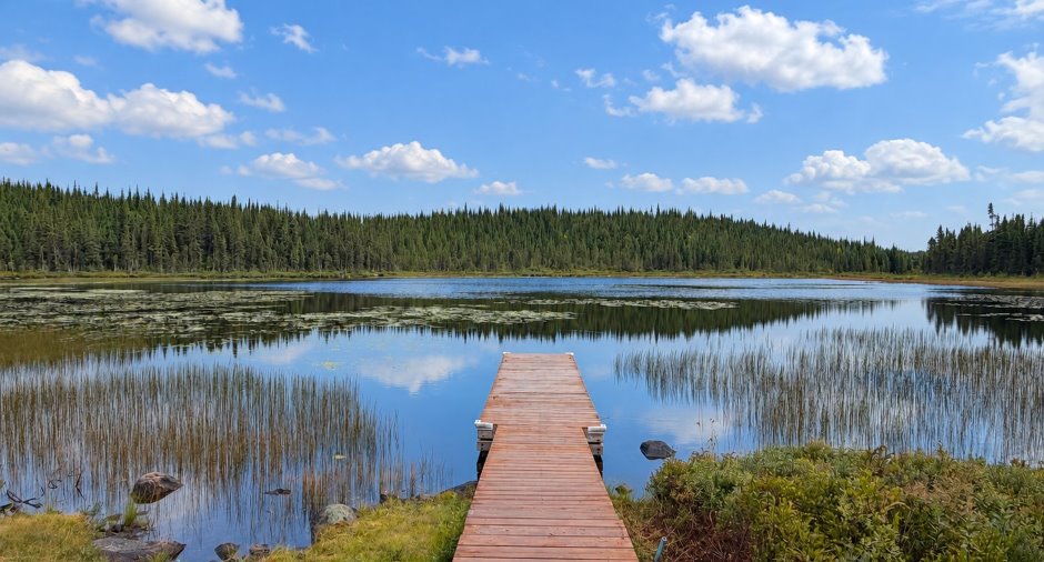 Accès au plan d'eau