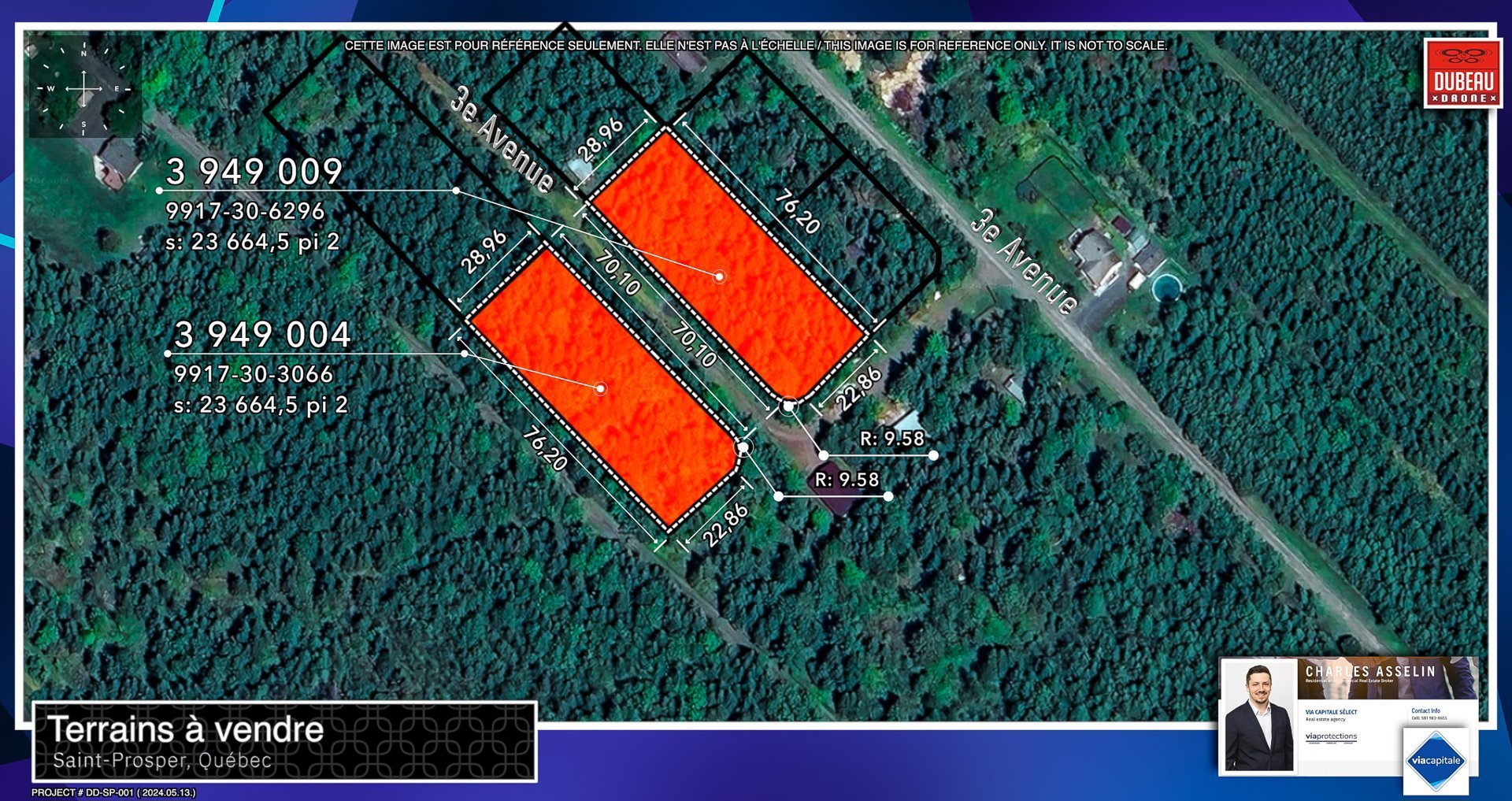 Terrain à vendre, Saint-Prosper