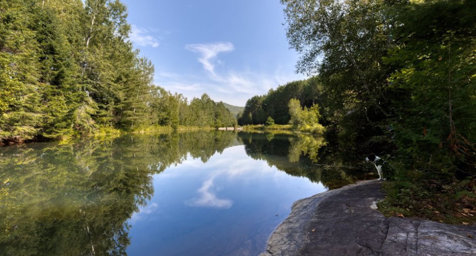 Accès au plan d'eau