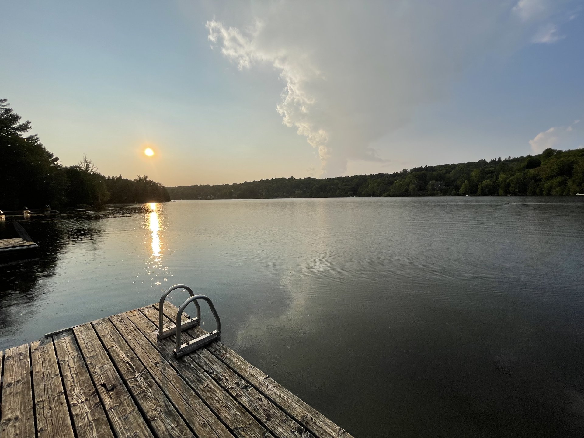 Accès au plan d'eau
