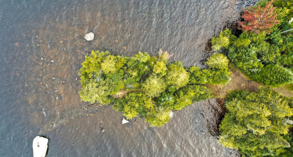 Accès au plan d'eau