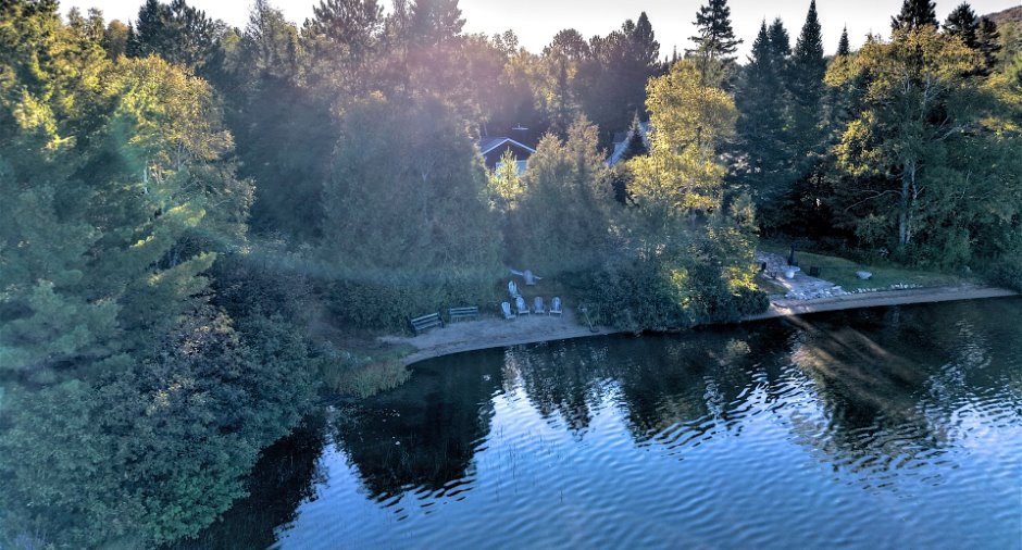 Accès au plan d'eau