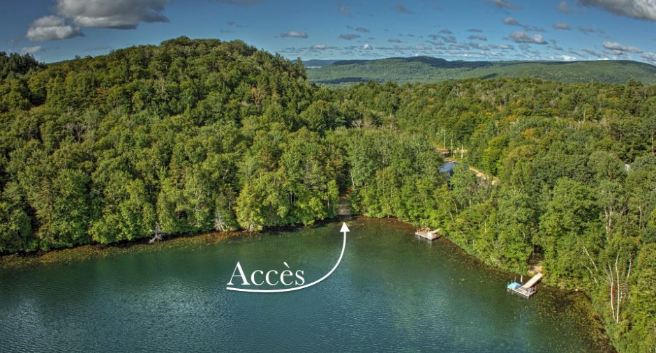 Accès au plan d'eau
