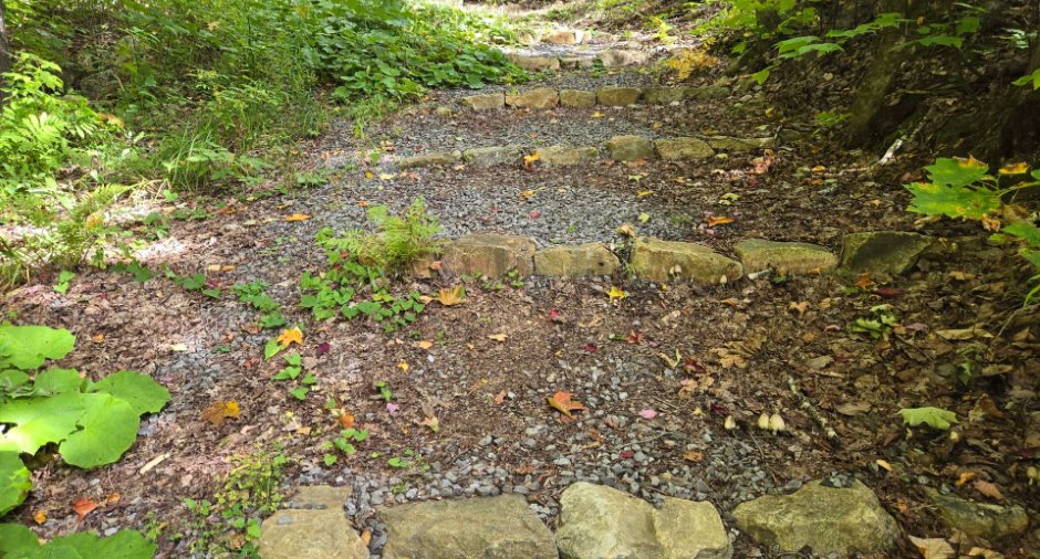 Accès au plan d'eau